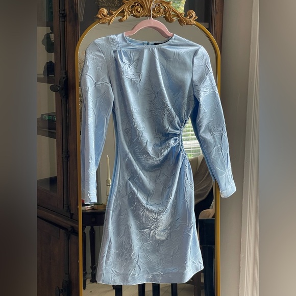 NWT Maje Clair Blue Close-fitting satin dress NWT Maje Clair Blue Close-fitting satin dress